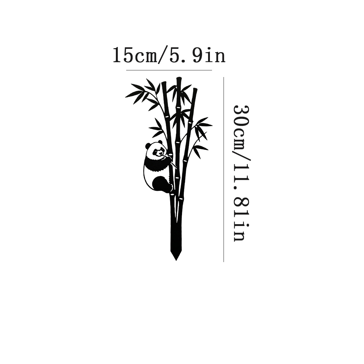 1개 철제 정원 장식 말뚝, 블랙 철제 아트 실루엣,  - Smart Garden In Home 리뷰 및 가격