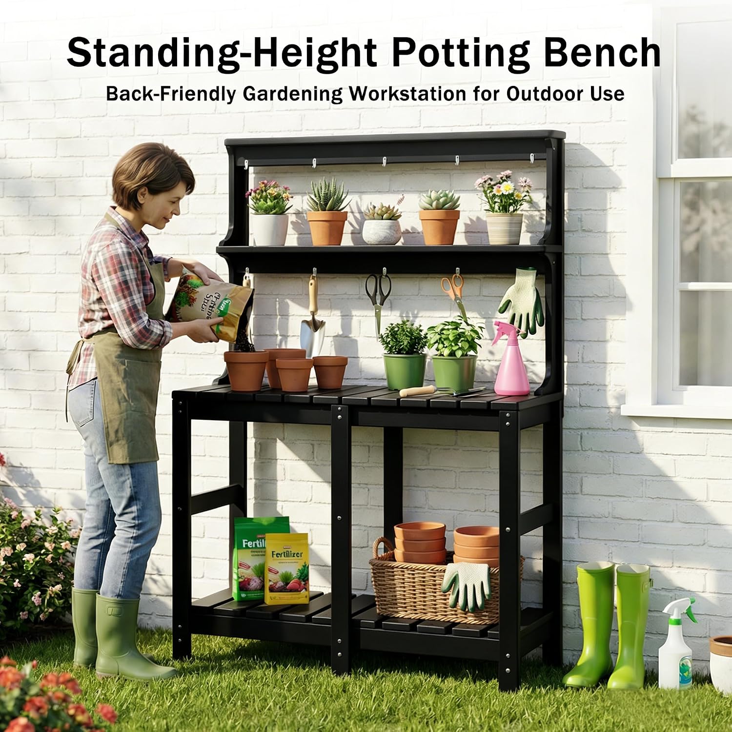 모든 날씨에 사용 가능한 HDPE 화분 테이블 벤치,  - Garden Weather Station 리뷰 및 가격