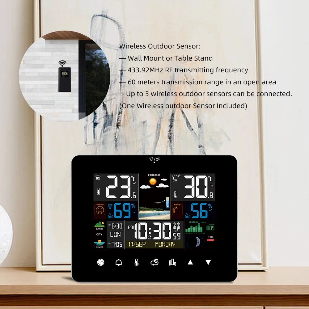 FJ3362G 기상 관측소 알람 시계 온도계 습도계 터 - Garden Weather Station 리뷰 및 가격