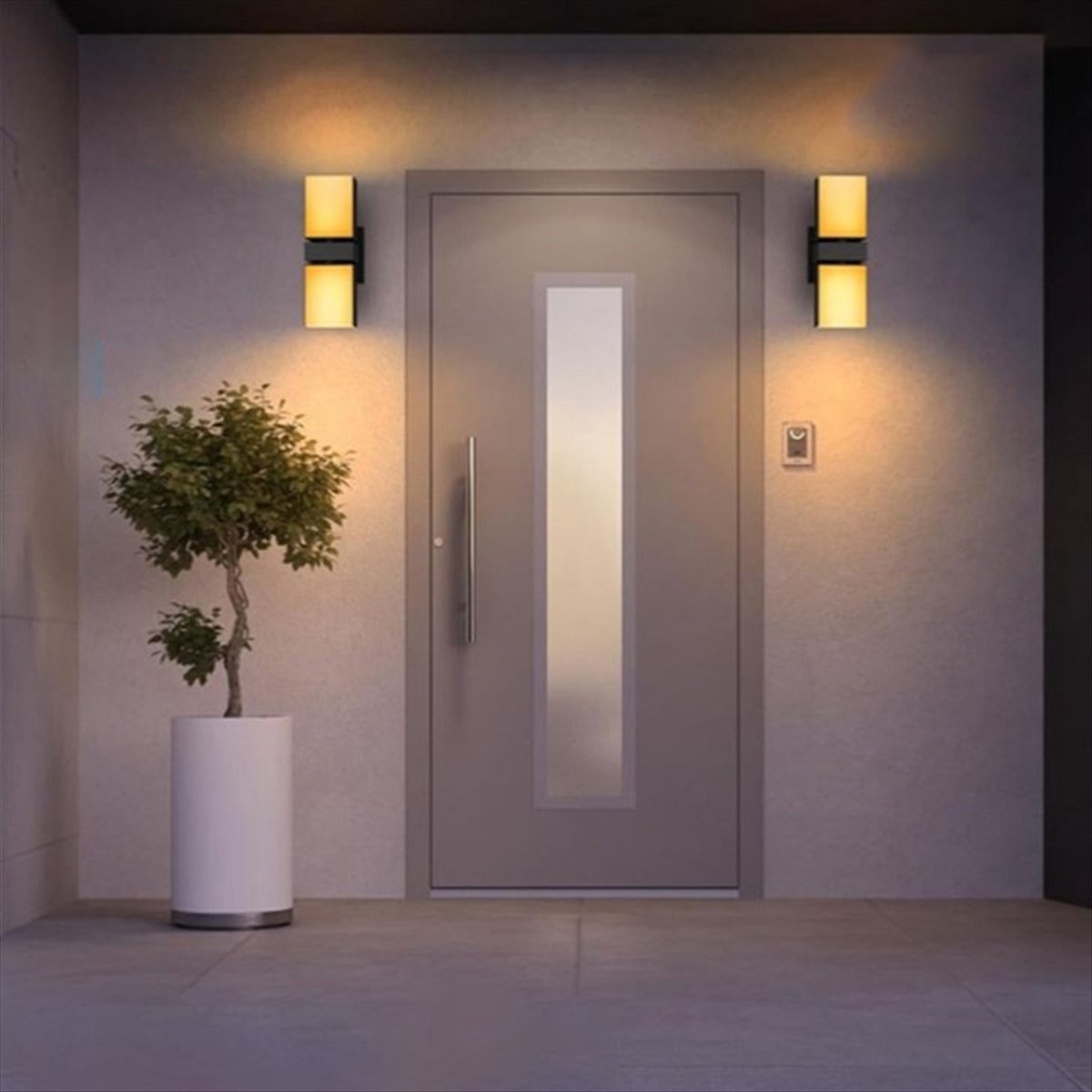 AA19 LED 벽 조명 듀얼 헤드 발코니 램프 IP6 - Smart Garden Fence 리뷰 및 가격