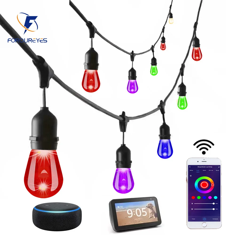 10m 20m 30m 스마트 LED 문자열 조명 상업  - Smart Garden Festoon Lights 리뷰 및 가격