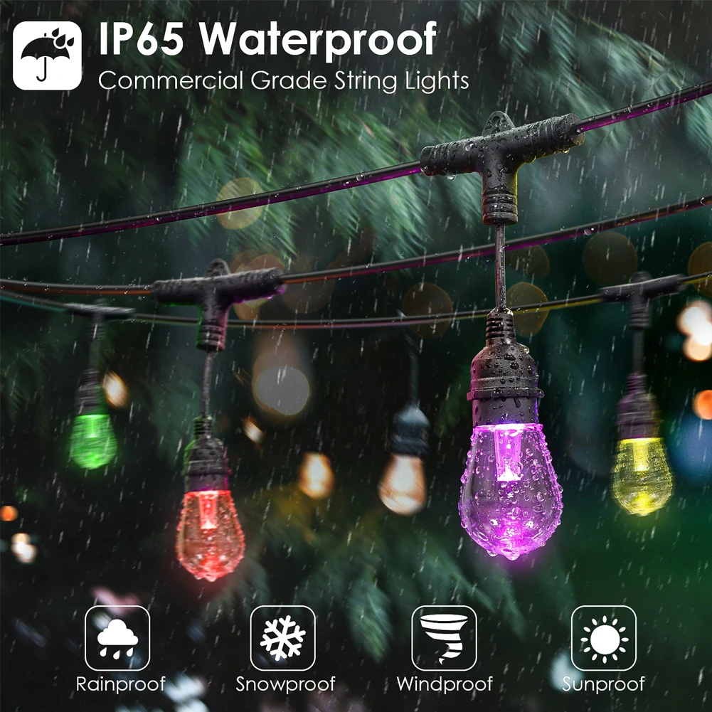 10m 20m 30m 스마트 LED 문자열 조명 상업  - Smart Garden Festoon Lights 리뷰 및 가격